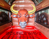 Rope the Bull Single Lane Inflatable Lasso Toss Game – Commercial Interactive Game