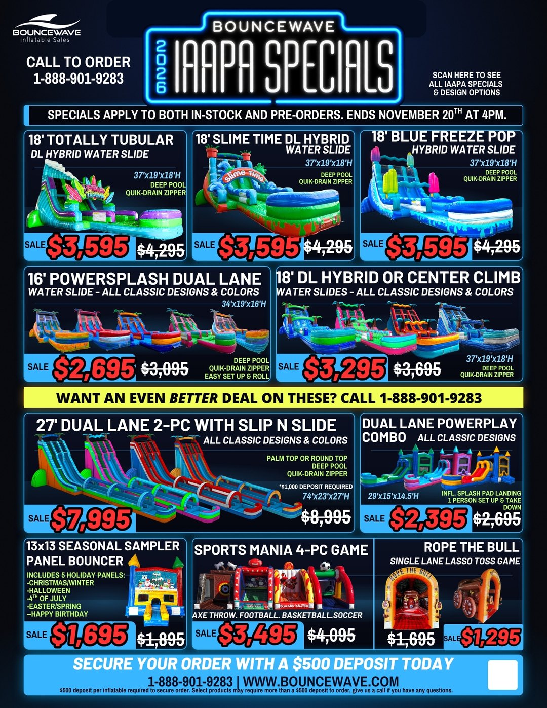 BounceWave IAAPA specials page