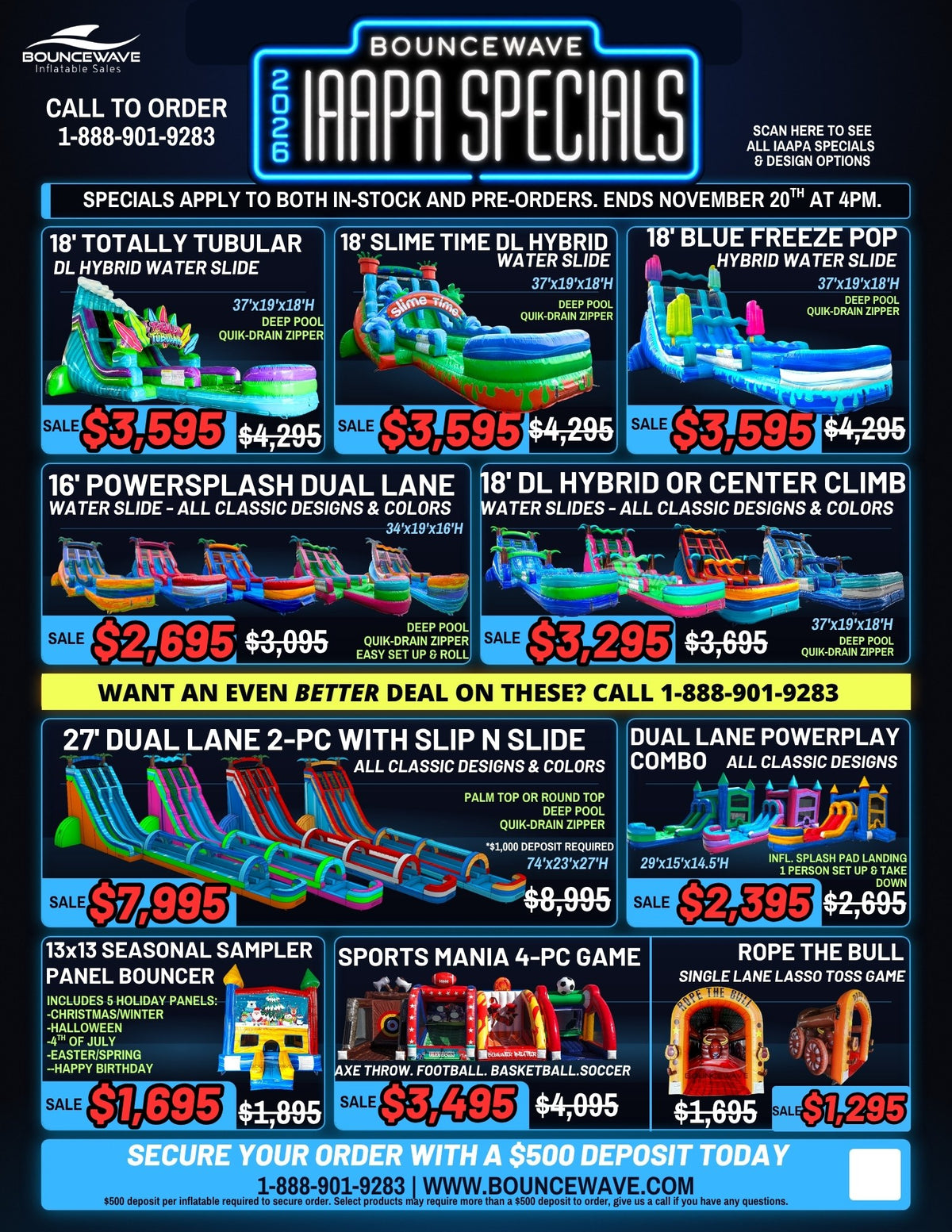 BounceWave IAAPA specials page
