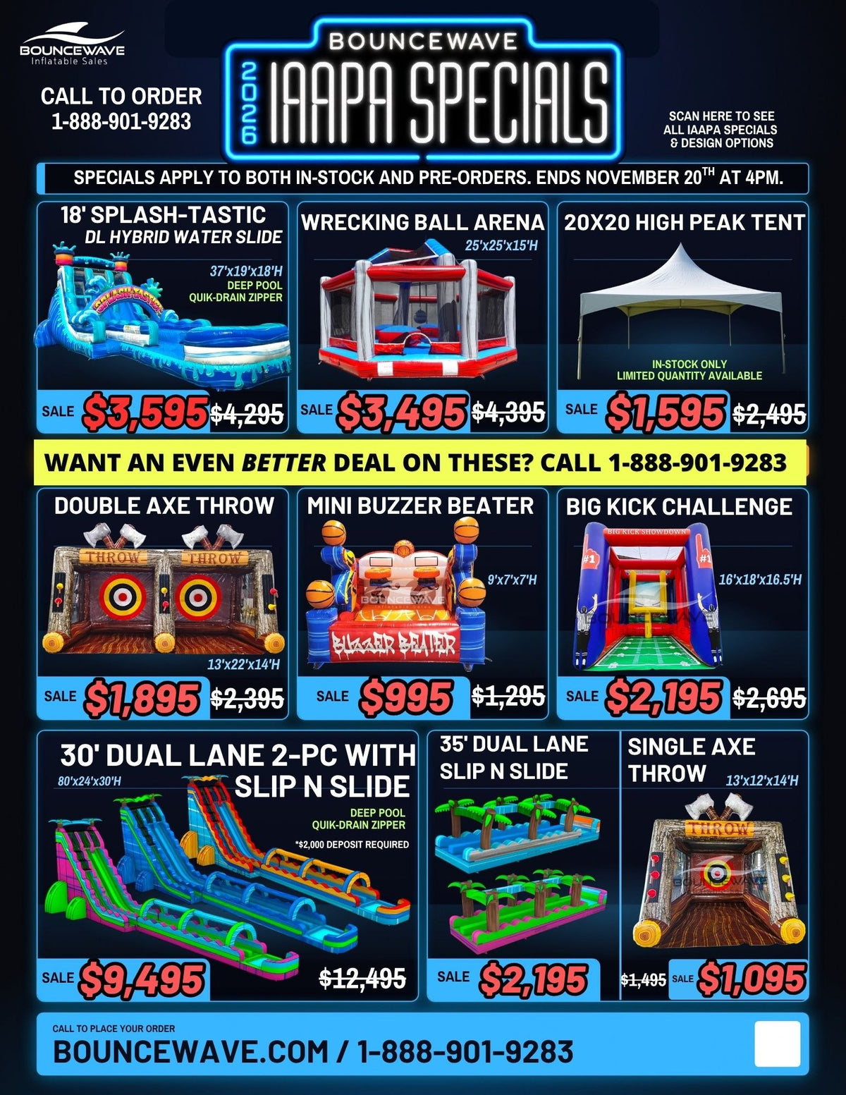 BounceWave IAAPA specials page