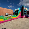 Summer Luau Dual Lane Commercial Inflatable Combo (Wet/Dry) - BounceWave Inflatable Sales
