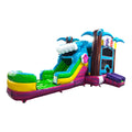 Summer Luau Econo Bounce House with Slide (Wet/Dry)