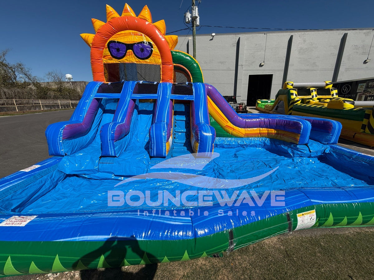 Splash Inflatables Sun Splash Toddler Inflatable Water Slide with Pool | Commercial Inflatable