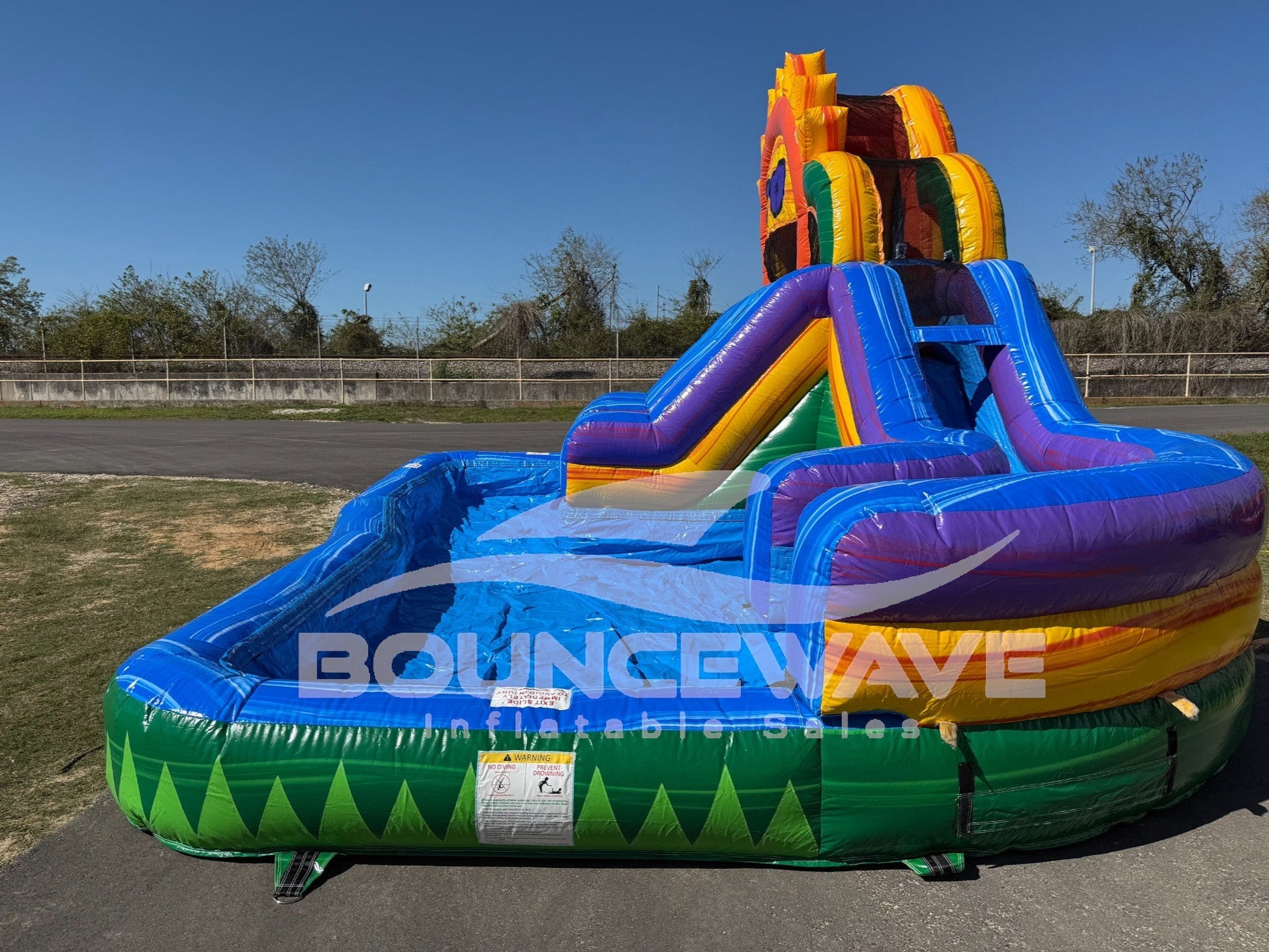 Sun Splash Toddler Splash Park & Water Slide - BounceWave Inflatable Sales