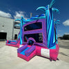 Supernova Dual Lane Commercial Inflatable Combo (Wet/Dry) - BounceWave Inflatable Sales