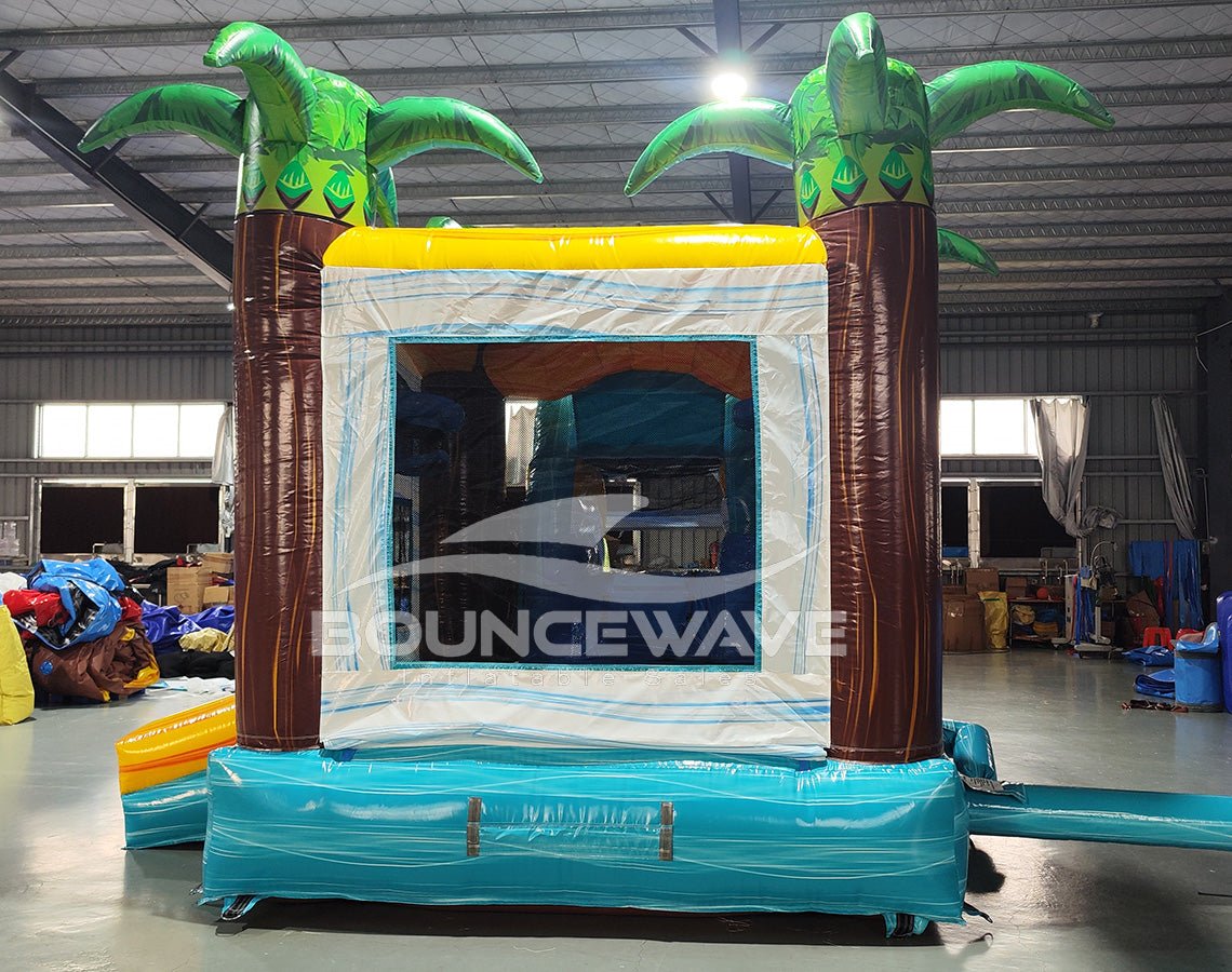 Surf's Up Econo Bounce House with Slide (Wet/Dry) - BounceWave Inflatable Sales