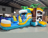 Surf's Up Econo Bounce House with Slide (Wet/Dry) - BounceWave Inflatable Sales