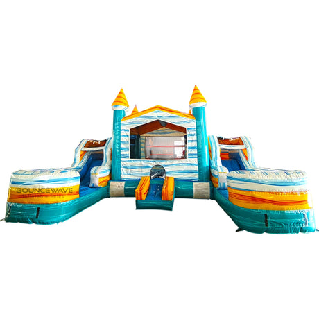 Surf’s Up Econo Duo Bounce & Slide Combo (Wet/Dry) - BounceWave Inflatable Sales