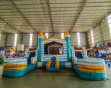 Surf’s Up Econo Duo Bounce & Slide Combo (Wet/Dry) - BounceWave Inflatable Sales