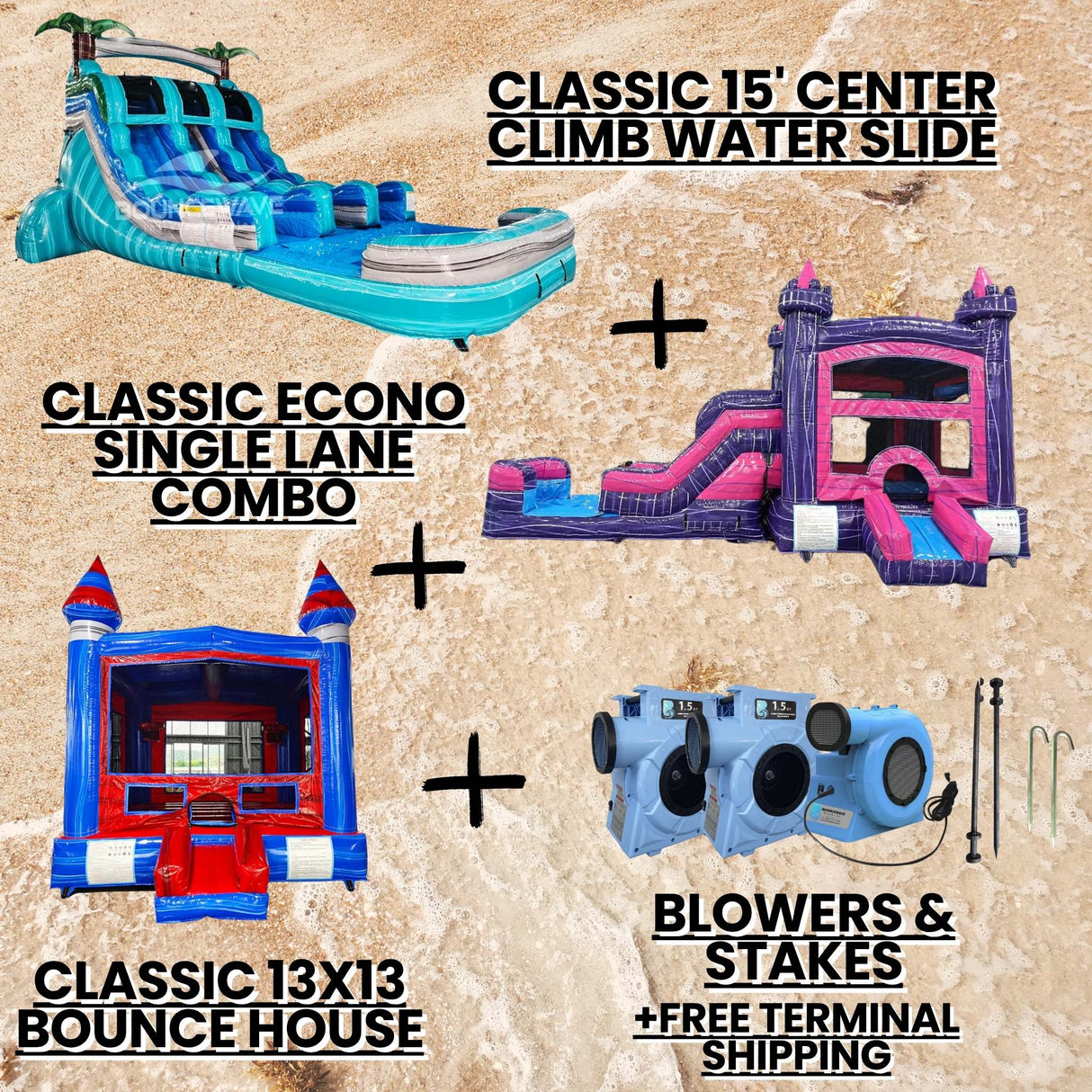 Surfside Starter Inflatable Package - BounceWave Inflatable Sales