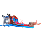Tentacle Typhoon Dual Lane Bounce House with Slide - Inflated Splash Pad (Wet/Dry) - BounceWave Inflatable Sales