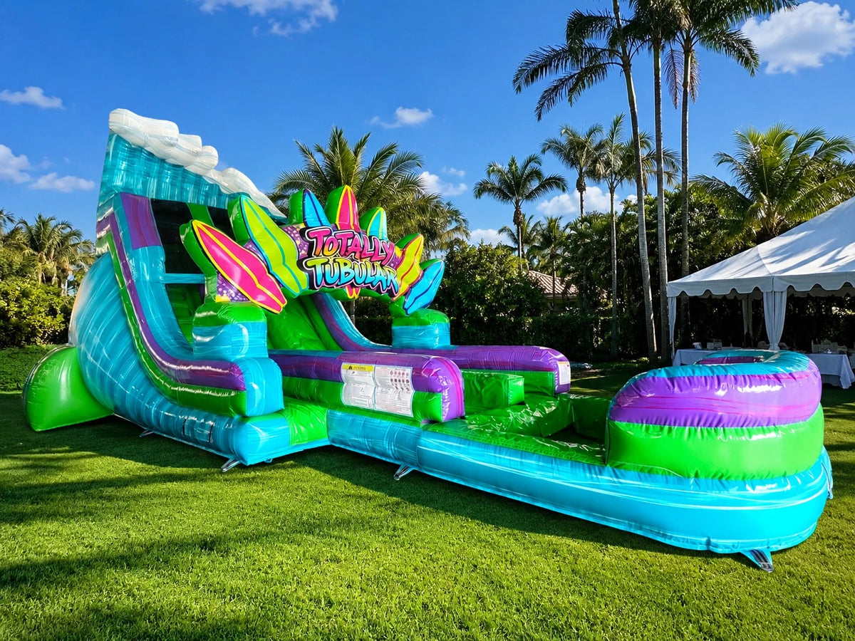18ft Totally Tubular Dual Lane Water Slide – Hybrid
