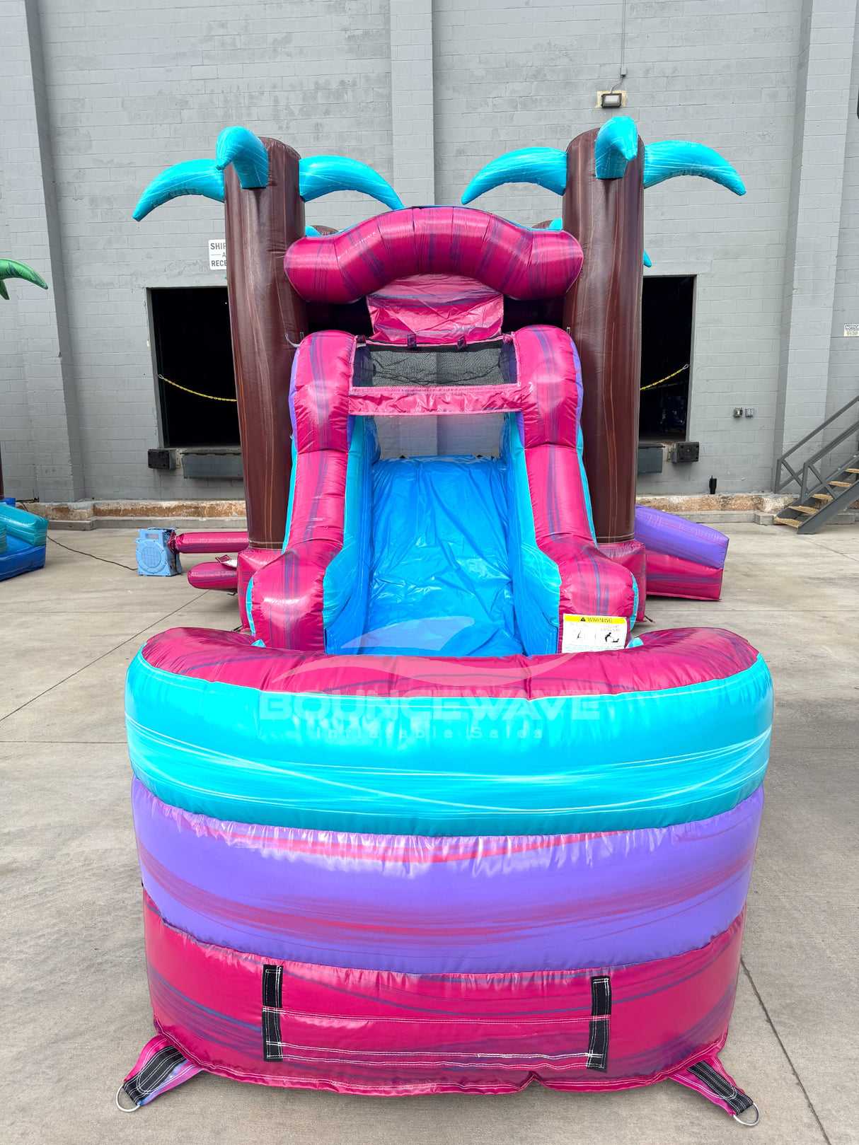 Ultra Shock Commercial Bounce House Combo with Slide (Wet/Dry) - BounceWave Inflatable Sales