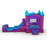 UltraShock PowerPlay Dual Lane Bounce House with Slide Combo - BounceWave Inflatable Sales