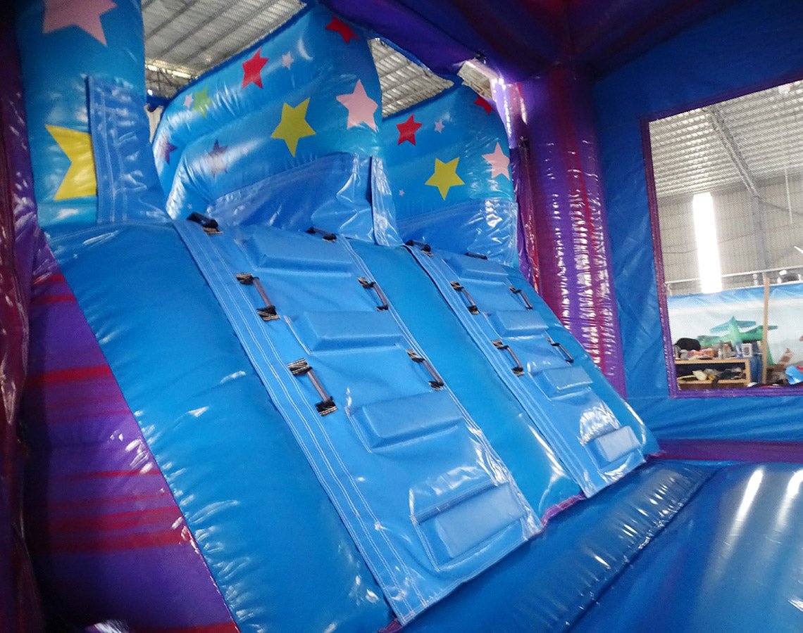 Unicorn Splash XL Commercial Inflatable Combo (Wet/Dry) - BounceWave Inflatable Sales