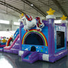 Unicorn Splash XL Commercial Inflatable Combo (Wet/Dry) - BounceWave Inflatable Sales